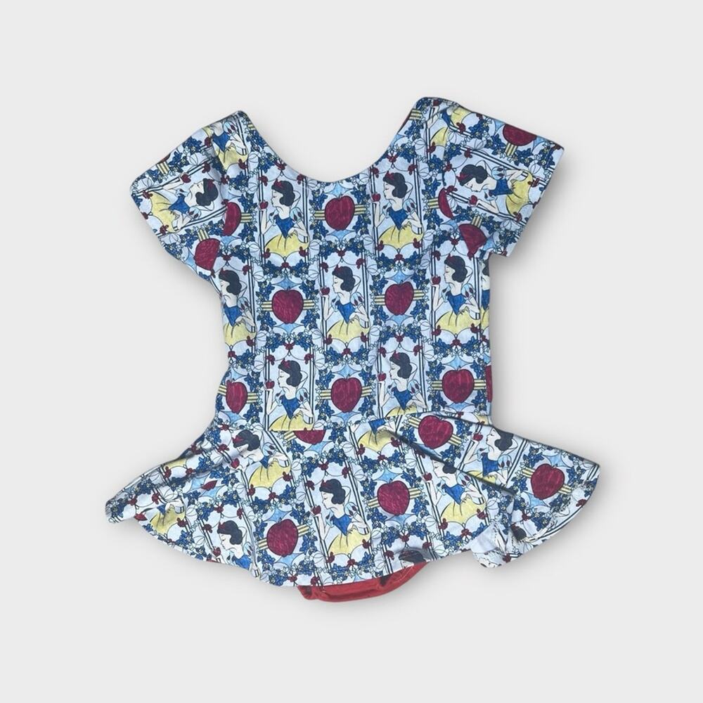 Disney Snow White Girls Small Shop Skirted Leotard 3t